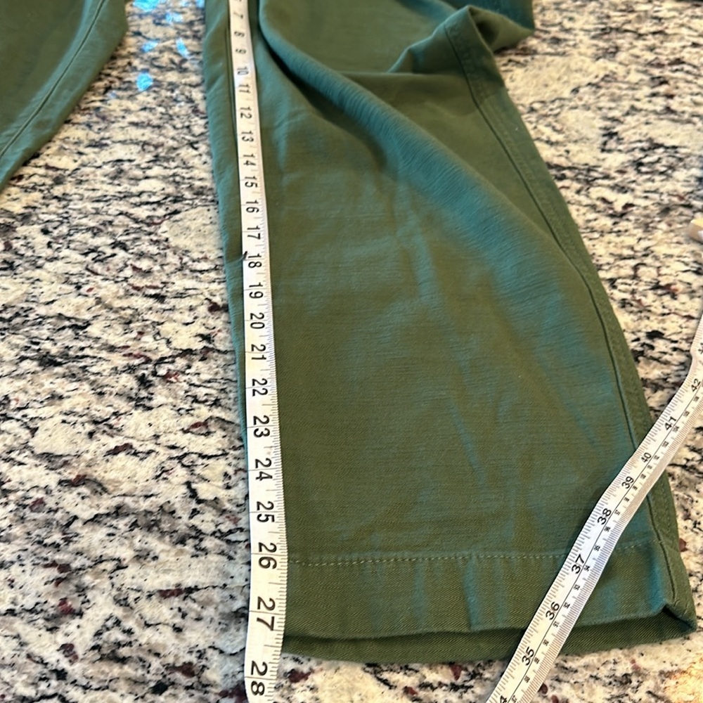 Nwt j crew green khaki vintage taper crop chino pant Size 12 J14 - Picture 8 of 9